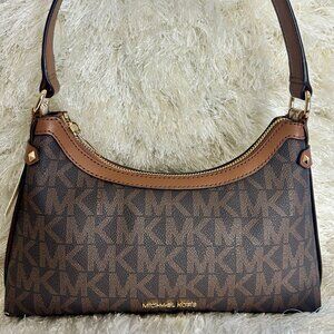 Michael Kors Maeve MD Pouchette - Brown (NWT)